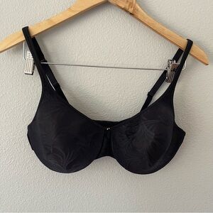 Bali No Poke Wire Lined Underwire Bra Black Size 38C